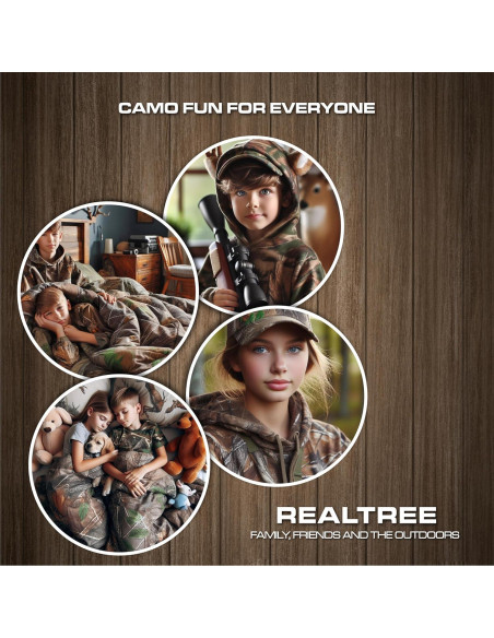 Conjunto de Edredón Camo Realtree Individual 2 Piezas Polycotton