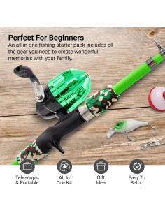Caña de Pesca Telescópica Lanaak 157.5 cm para Niños 2