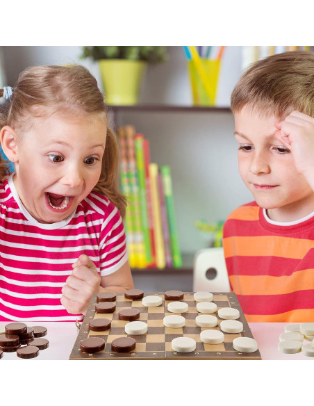 Piezas de Damas de Backgammon Skylety 30 Pcs 32 mm con Dados Piezas de Damas de Backgammon Skylety 30 Pcs 32 mm con Dados