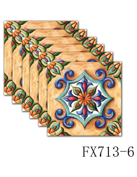 Calcomanías autoadhesivas AS sale 20x20cm diseño mexicano - 6 Pcs
