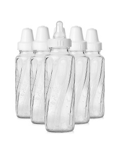 Botella de vidrio Evenflo Feeding 240 ml, paquete de 6