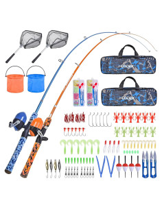 Juego de cañas de pescar CODEK para niños 1.5m con accesorios