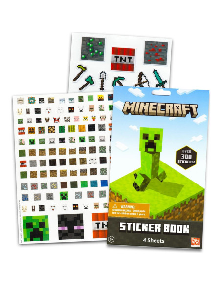 Conjunto de Stickers de Minecraft - 600 Stickers + Colgador Conjunto de Stickers de Minecraft - 600 Stickers + Colgador