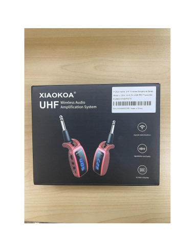 Transmisor Receptor Inalámbrico UHF XIAOKOA para Guitarra