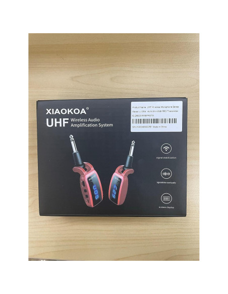 Transmisor Receptor Inalámbrico UHF XIAOKOA para Guitarra