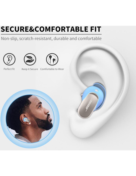 Cubiertas de Puntas de Oídos WOFRO para Bose QC II/Ultra - Azul