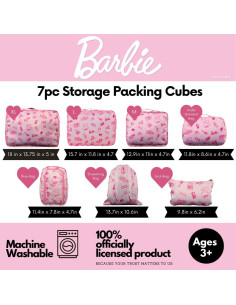 Set de 7 Cubos de Almacenamiento Barbie Franco - Viaje Organizado 2