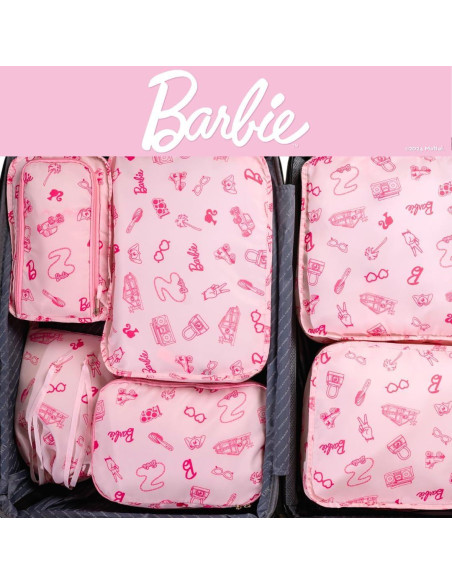 Set de 7 Cubos de Almacenamiento Barbie Franco - Viaje Organizado