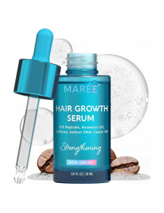 Suero Crecimiento Cabello MAREE - Cafeína y Aceite de Ricino