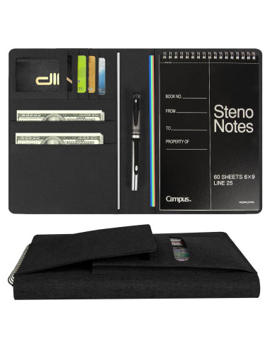 Cubierta para cuaderno Steno Ditiord A5 Negra Impermeable