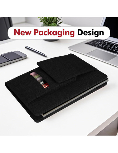 Cubierta para cuaderno Steno Ditiord A5 Negra Impermeable