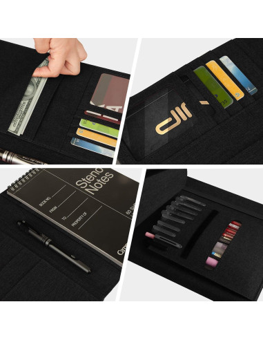 Cubierta para cuaderno Steno Ditiord A5 Negra Impermeable