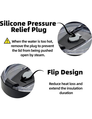 Tapa de Taza de Café Ember 14oz NASIUSE A Prueba de Derrames