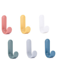 12 Ganchos Adhesivos Utilitarios Ducige para Pared - Soporte Llaves