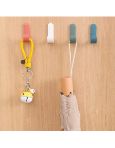 12 Ganchos Adhesivos Utilitarios Ducige para Pared - Soporte Llaves 2