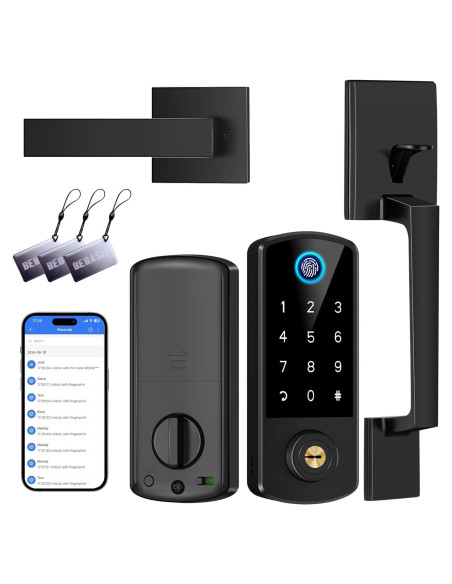 Cerradura Inteligente BEBASIA BA1H-BK con Huella Dactilar y APP