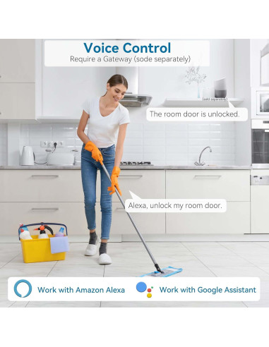 Cerradura Inteligente BEBASIA BA1H-BK con Huella Dactilar y APP