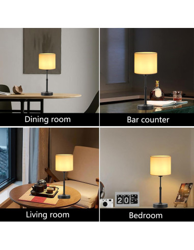 Lámpara de Mesa Inalámbrica Recargable TD002 - Negro