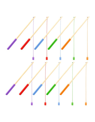 Juego de Pesca Magnética de Madera Feradny - 10 Varas Coloridas