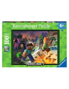 Rompecabezas Ravensburger Monster Minecraft 100 Piezas XXL