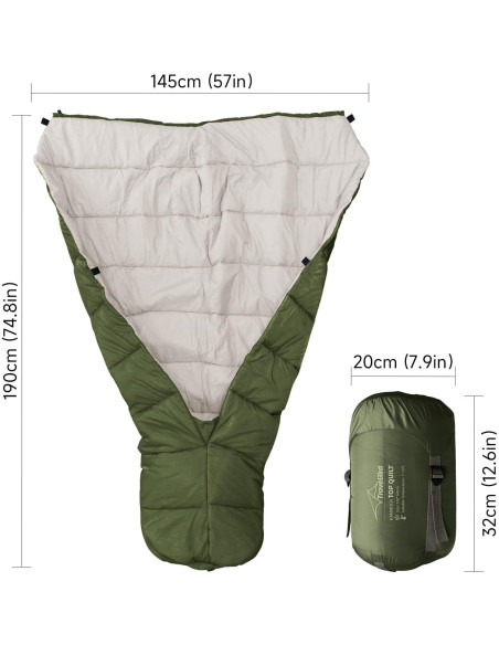 Saco de Dormir Travel Bird Ultraligero Aislante 7-15C