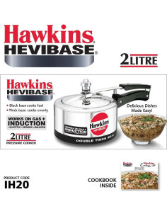 Olla a Presión Hawkins Hevibase 2 Litros Inducción Aluminio 2