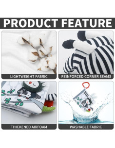 Arco de Actividad para Bebés Caterbee - Juguetes Colgantes y Ajustable 2