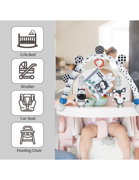 Arco de Actividad para Bebés Caterbee - Juguetes Colgantes y Ajustable
