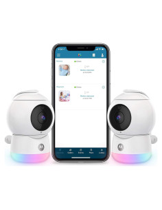 Monitor de Bebé Motorola Peekaboo 1080p - 2 Cámaras WiFi