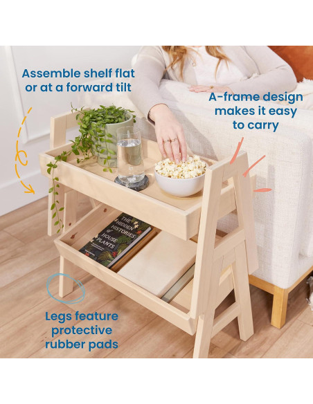 Estante Apilable Ajustable ECR4Kids Blanco Antiguo 65.4x30.5cm