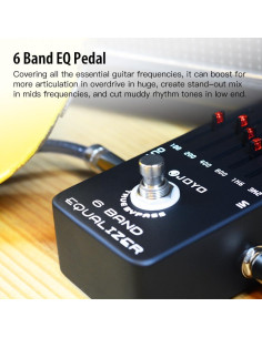 Pedal Ecualizador JOYO JF-11 de 6 Bandas para Guitarra 2
