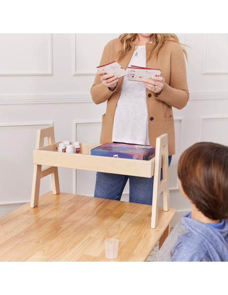 Estante Apilable Ajustable ECR4Kids Blanco Antiguo 65.4x30.5cm