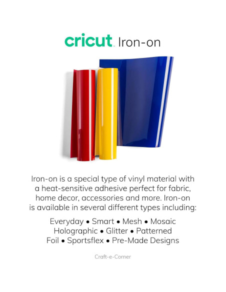 Vinilo Transferible Cricut Rosa 30.5 cm x 3.6 m 100% Poliester