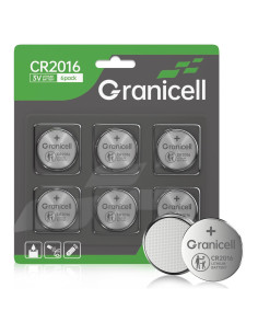 Batería de Litio CR2016 Granicell 6 Unidades 3V para Dispositivos