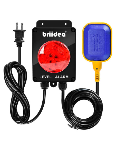 Alarma de Agua Alta Briidea para Tanque Séptico 110dB