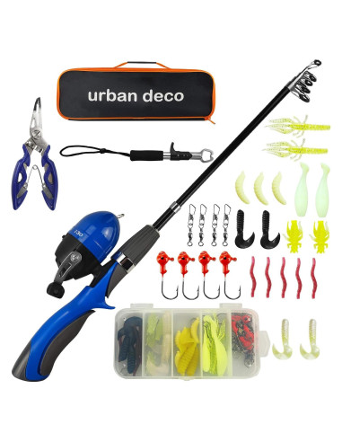 Caña de Pescar Telescópica Urban Deco 1.27m para Niños