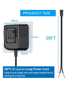 Transformador 24V ATUOE para Timbres y Termostatos Inteligentes 2