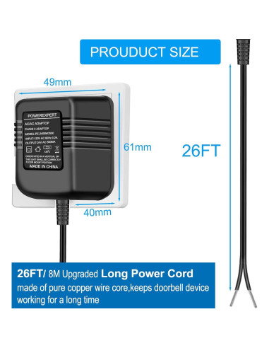 Transformador 24V ATUOE para Timbres y Termostatos Inteligentes