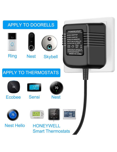 Transformador 24V ATUOE para Timbres y Termostatos Inteligentes