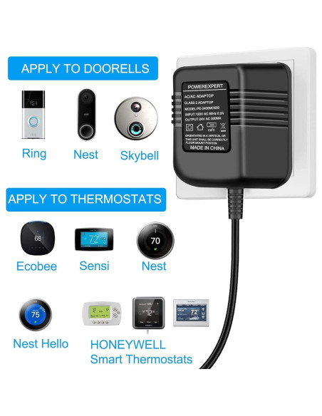 Transformador 24V ATUOE para Timbres y Termostatos Inteligentes