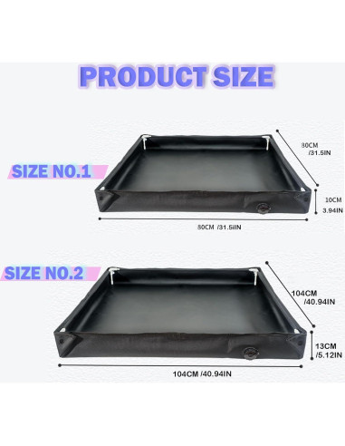 Base de Ducha Portátil UROUK URHW-002B 104x104cm PVC