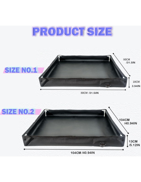 Base de Ducha Portátil UROUK URHW-002B 104x104cm PVC