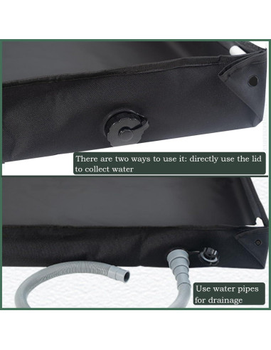 Base de Ducha Portátil UROUK URHW-002B 104x104cm PVC