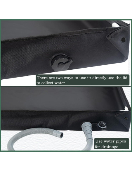 Base de Ducha Portátil UROUK URHW-002B 104x104cm PVC