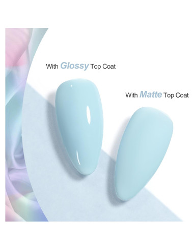 Esmalte de Uñas en Gel GAOY 16ml Azul Bebé Removible UV