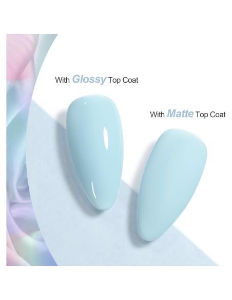 Esmalte de Uñas en Gel GAOY 16ml Azul Bebé Removible UV