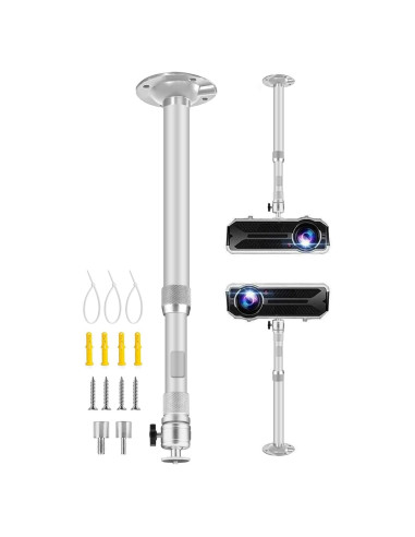 Soporte de Proyector de Techo Ajustable 2-Be-Best Plata 41-65cm