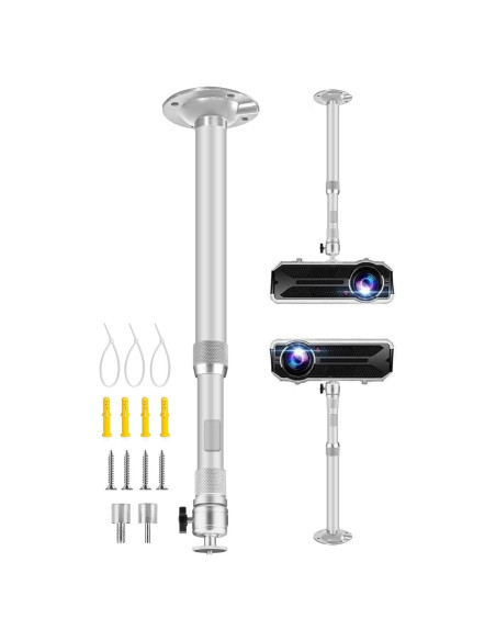 Soporte de Proyector de Techo Ajustable 2-Be-Best Plata 41-65cm