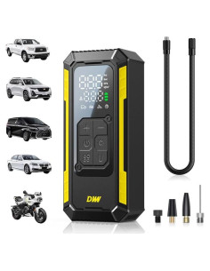 Compresor de Aire Portátil DWW DW17, 150 PSI, Inflador Rápido