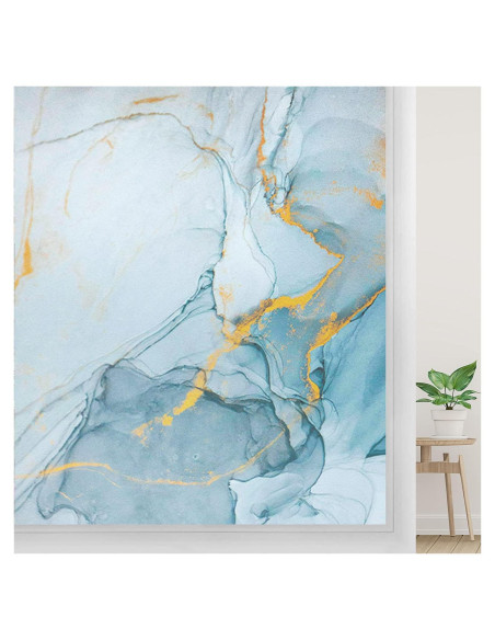 Película de Ventana de Privacidad Myronsa 45x100 cm Mármol